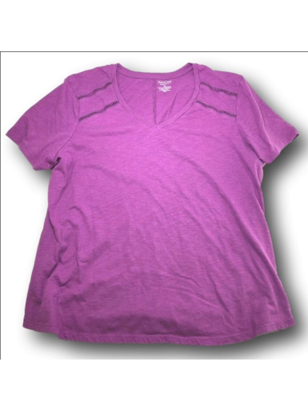 Women's NorthCrest Purple Short Sleeve Tee 4X